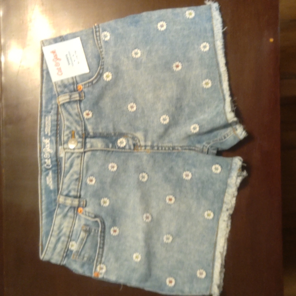 Floral print jean shorts. New with tag cat & jack